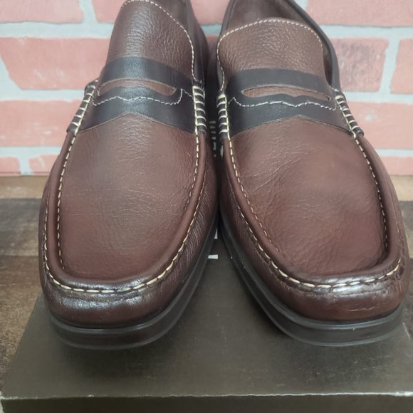 Florsheim Men\'s Brown Madrid Penny Leather Slip-on main image 5